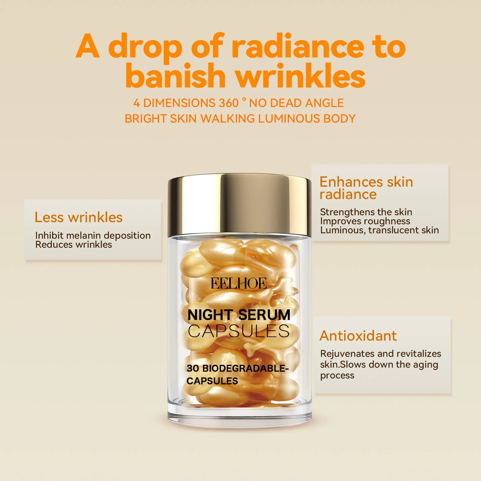 Vitamin C Facial Capsule Serum Moisturizing Anti Aging Wrinkle Removal Dark Spots Repair Acne Skin Rejuvenation Essence Capsules - Image 6