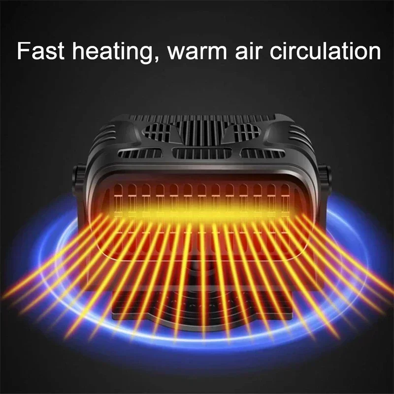12/24V Car Heater 2 in 1 Car Cooling & Heater Fan Car Windshield Fast Heating Defrost Defogger Electric Heating Dryer Demister - Image 10