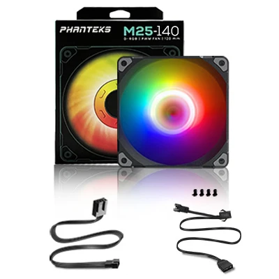 Phanteks M25 140 Case Fan Desktop Cooling Fans FDB Hydraulic Bearing 4pin PWM Temperature Control 2000rpm Air Volume Type - Image 20