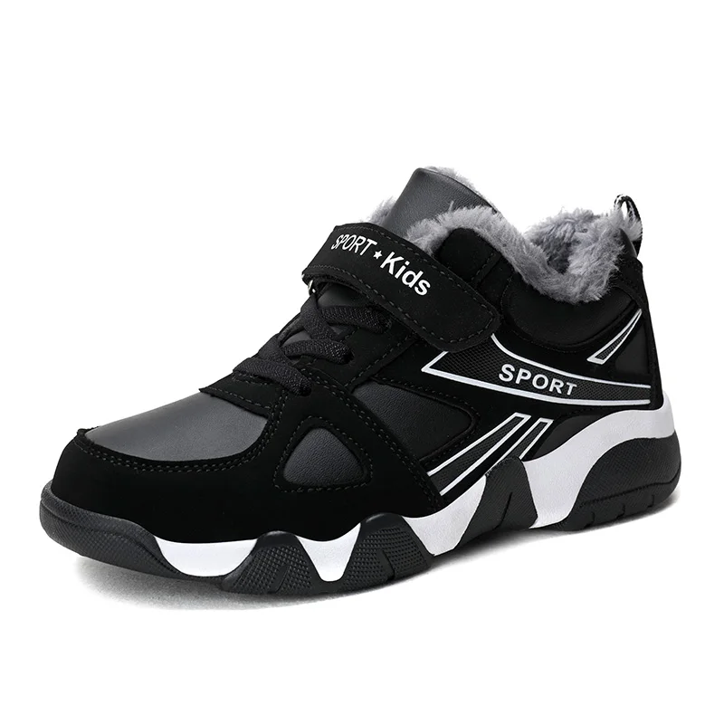 Fashion Boys Sport Shoes Winter Kids Running Sneakers Children Warm Walking Casual Shoes Lightweight Plush Sneakers Boots Boy - Image 8