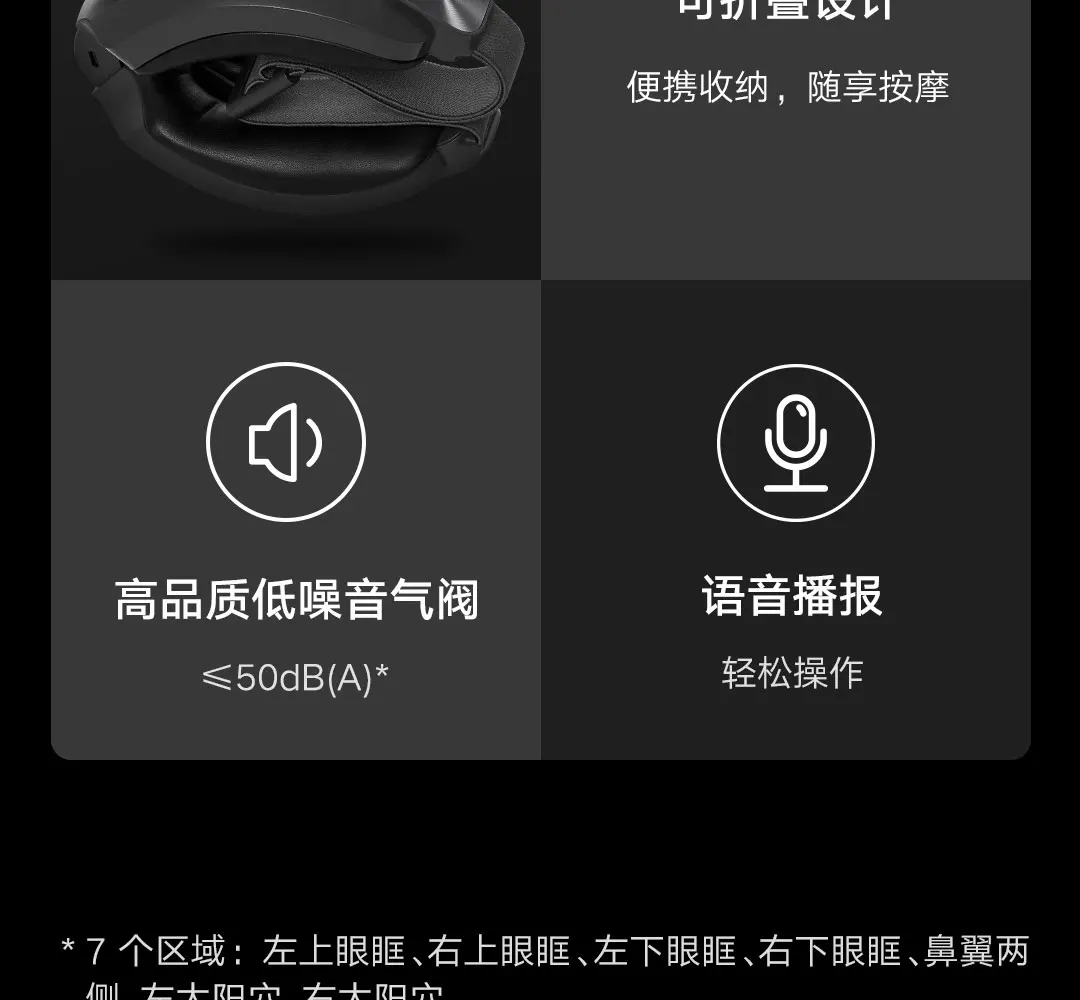 Xiaomi Mijia Smart Eye Massager Hot compress Zone Massage Visual Folding Massage Glasses Custom Eye Health Work With Mi Home APP - Image 29