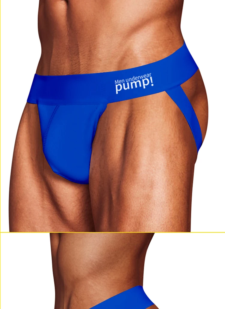 1/2/3/4 PCS Men Underwear Stripes Independent U-shaped Gay Men's Jockstrap Bikini Slip Tanga String Thong Breathable Cotton - Image 46