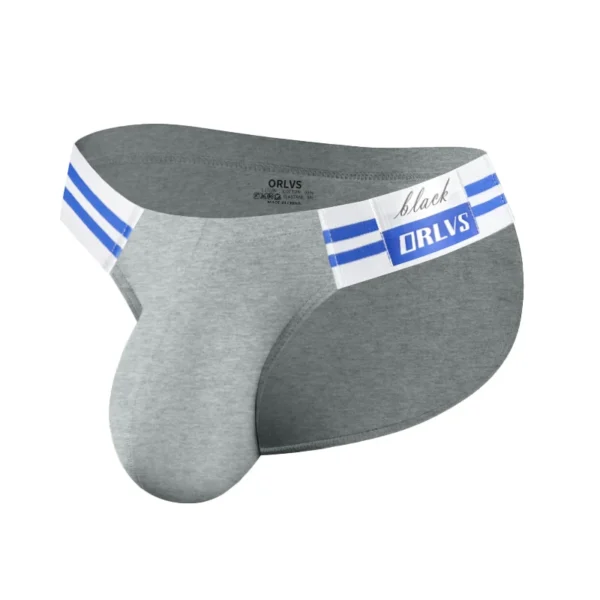 1/2/3/4 PCS Summer Hot Item Men's Briefs High Fork Triangle Pants Cotton Fabric Bikini Sea Blue Striped Elastic Band Underwear - Image 32