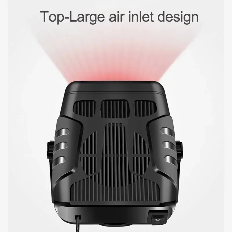 12/24V Car Heater 2 in 1 Car Cooling & Heater Fan Car Windshield Fast Heating Defrost Defogger Electric Heating Dryer Demister - Image 4
