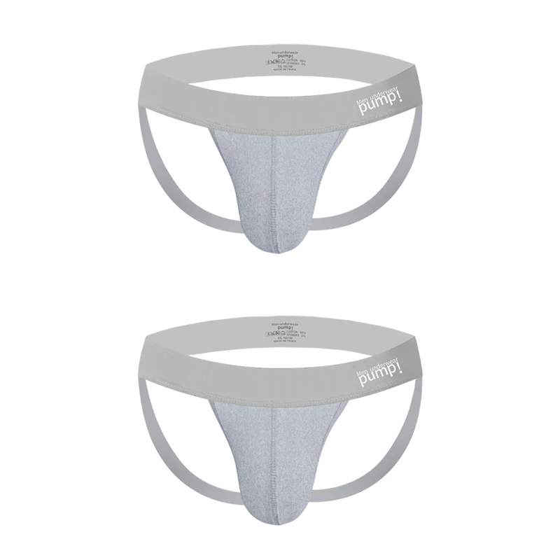 1/2/3/4 PCS Men Underwear Stripes Independent U-shaped Gay Men's Jockstrap Bikini Slip Tanga String Thong Breathable Cotton - Image 20