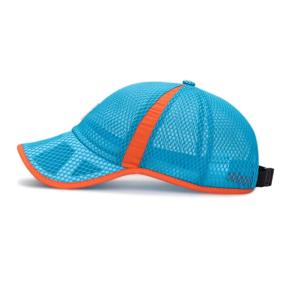 Breathable Fashion Children Boys Girls Full Mesh Hats Baseball Cap Sun Protection Caps Summer Sunscreen Hats - Image 3