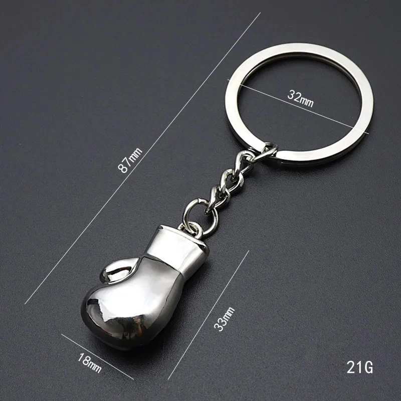 Popular Jewelry Alloy Pendant Keychain Boxing Glove Pendant Metal Sports and Fitness Equipment Gift - Image 4
