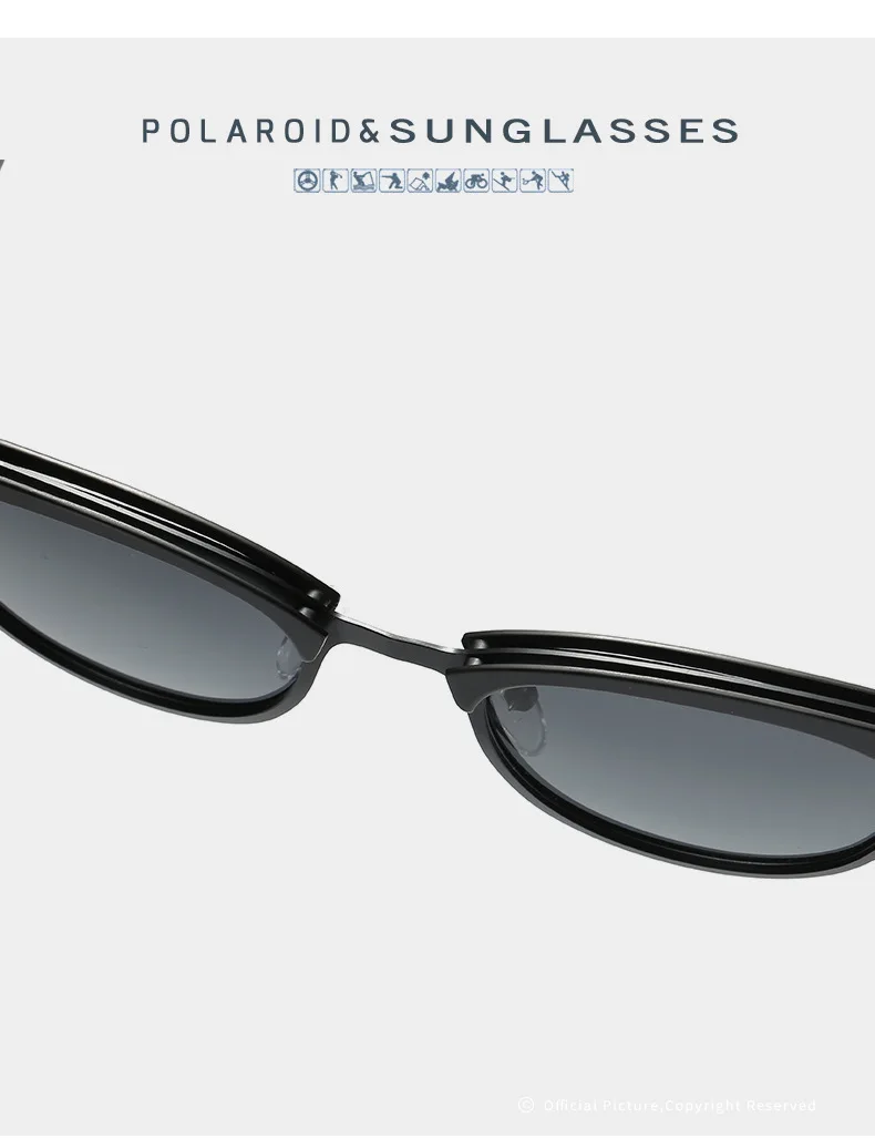 Polarizing Sunglasses Men Small Round Frame Retro Flow Sun Protection UV Glasses Sports Outdoor Travel Eyewear T248 - Image 17