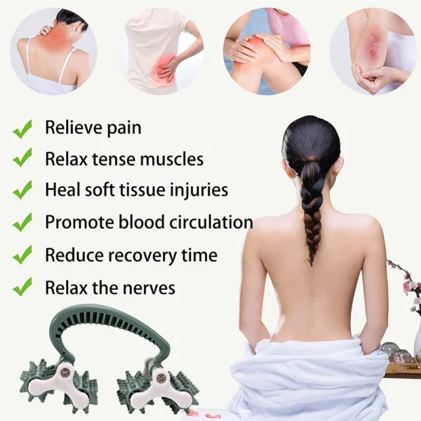 1PCS Muscle Massage Roller Blood-Flow Increaser Fascia&Anti Cellulite Roller Fat Blasting Release Trigger Point Deep Tissue Tool - Image 23