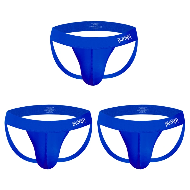 1/2/3/4 PCS Men Underwear Stripes Independent U-shaped Gay Men's Jockstrap Bikini Slip Tanga String Thong Breathable Cotton - Image 25