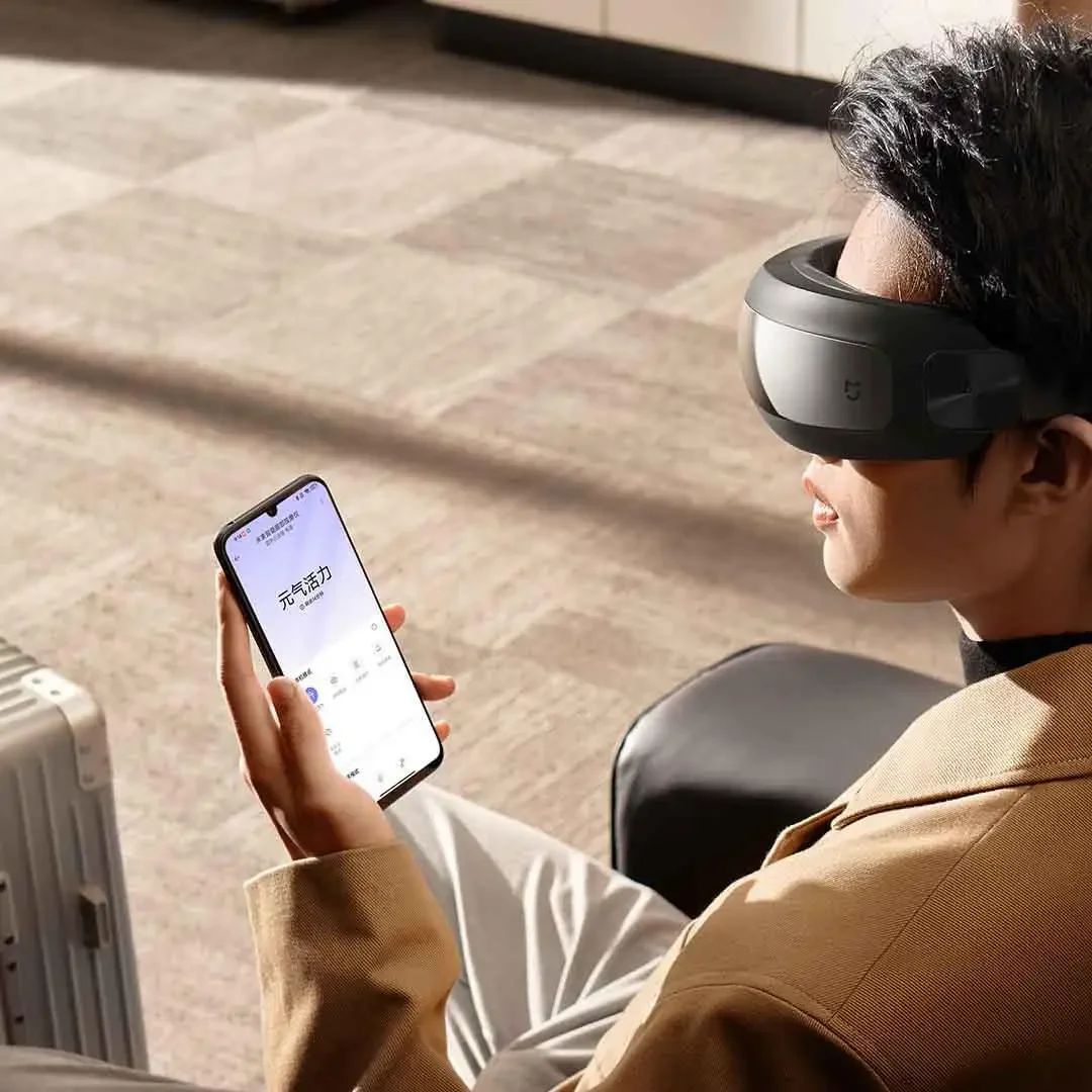 Xiaomi Mijia Smart Eye Massager Hot compress Zone Massage Visual Folding Massage Glasses Custom Eye Health Work With Mi Home APP - Image 6