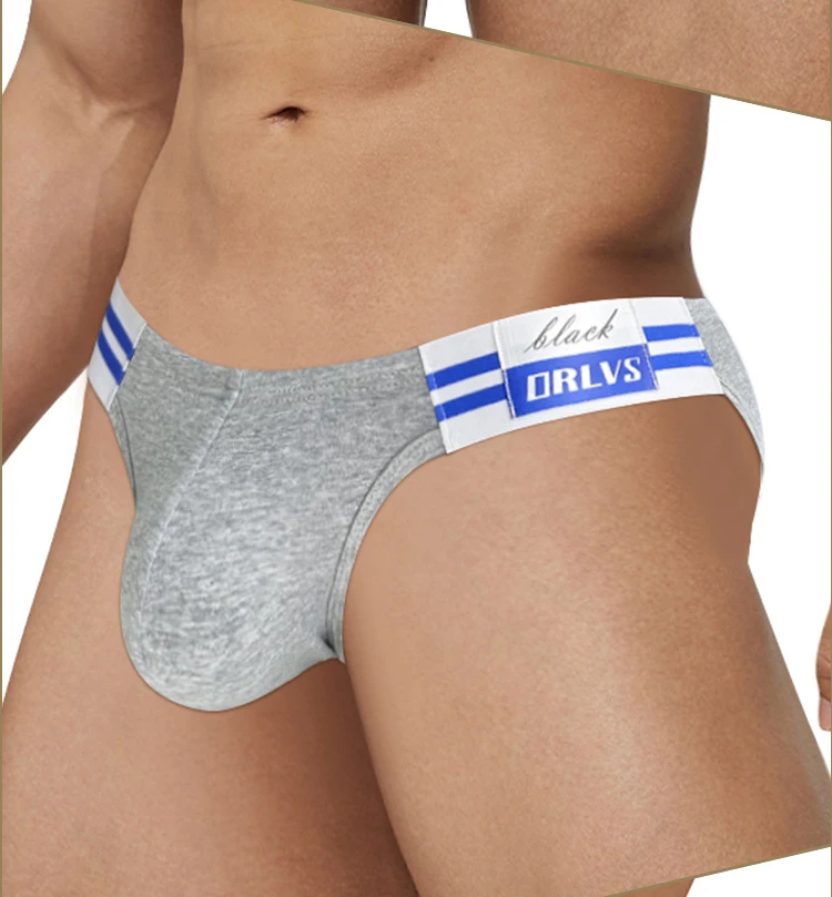 1/2/3/4 PCS Summer Hot Item Men's Briefs High Fork Triangle Pants Cotton Fabric Bikini Sea Blue Striped Elastic Band Underwear - Image 51