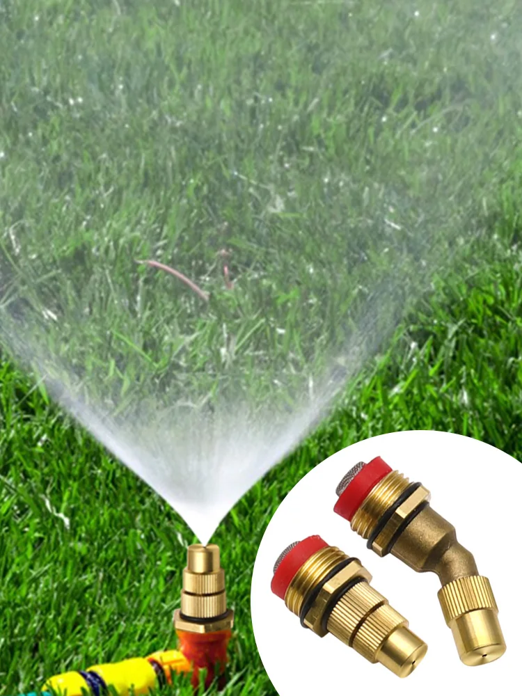 1/2  4 Point  Adjustable Brass Atomizing Sprayer Lawn Garden Sprinkler Heads Cooling Fogging Misting Nozzles Garden Sprinklers - Image 13