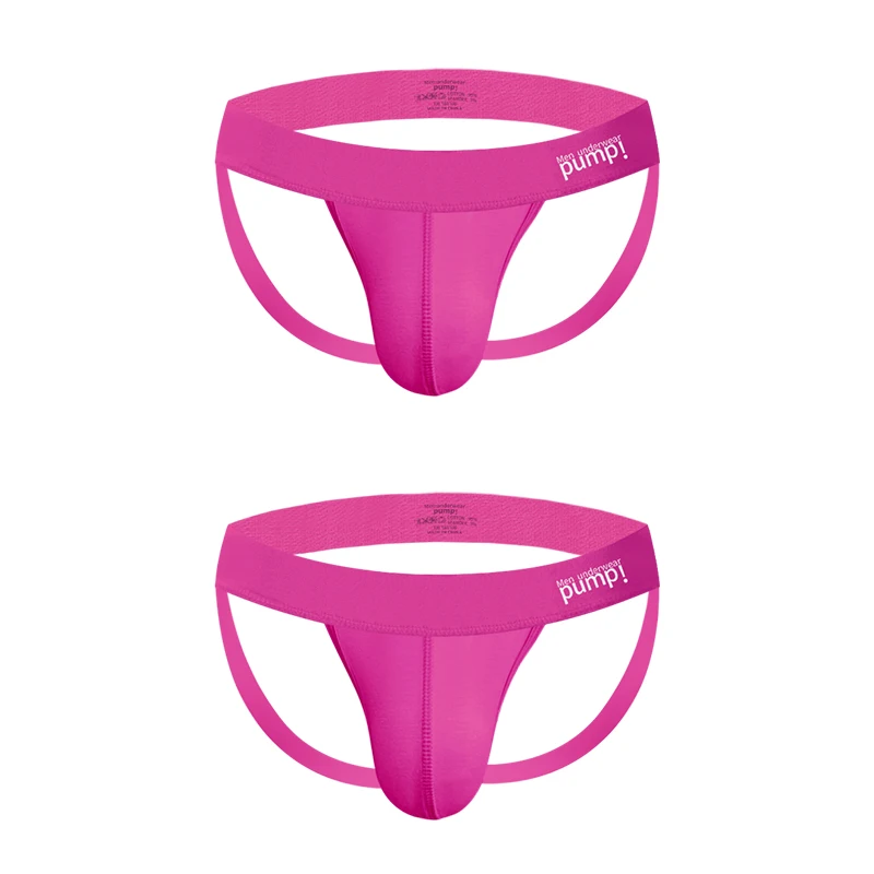 1/2/3/4 PCS Men Underwear Stripes Independent U-shaped Gay Men's Jockstrap Bikini Slip Tanga String Thong Breathable Cotton - Image 22