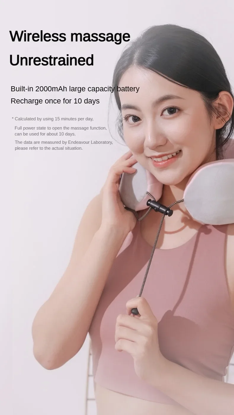Rechargeable Neck Massager U shaped Pillow Multifunctional Portable Shoulder Cervical Massager Outdoor Home Car Relaxing Massage - Image 13