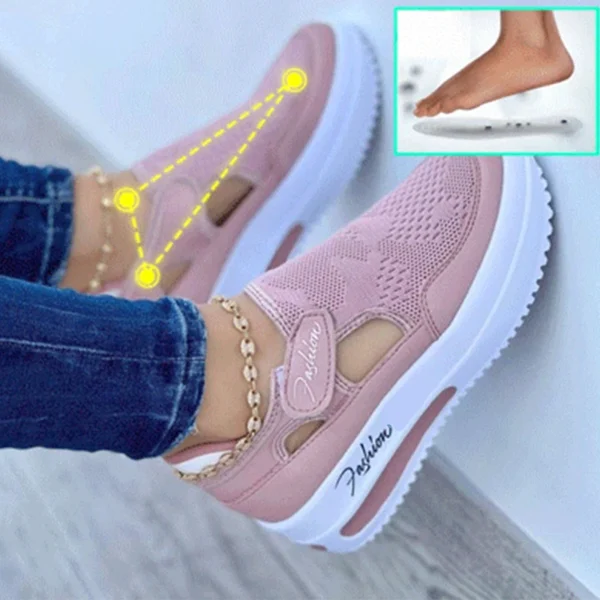 Red Sneakers Women Shoes Woman Tennis Shoes Canvas Shoe Female Casual Shoes Ladies Sport Shoes Platform Sneaker Hollow Out Shoes - Image 14