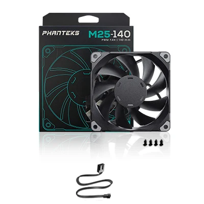 Phanteks M25 140 Case Fan Desktop Cooling Fans FDB Hydraulic Bearing 4pin PWM Temperature Control 2000rpm Air Volume Type - Image 19