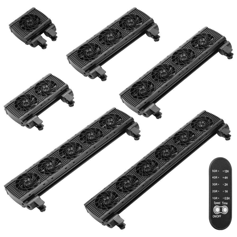 Aquarium Cooling Fan 8 Variable Speed Adjustable Wide Angle Chiller Fish Tank Fit For 15mm tank thinckness - Image 6