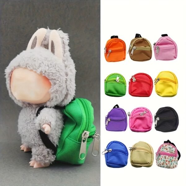 for LABUBU 11.81inch Doll 1/6 BJD Doll Mini Bag Backpack Mini Doll Bag Doll House Decoration Toy Accessories for Gifts Halloween, Christmas Gift - Image 2