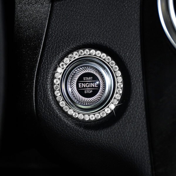 Zinc Alloy Ignition Button Cover with Sparkle Effect - "START STOP" Design, Plated, Easy Installation, Fits Most Vehicles, Ignition System Upgrade | Sparkling Button Cover | Glossy Finis - Image 12
