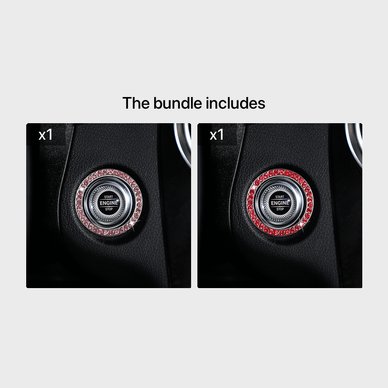 Zinc Alloy Ignition Button Cover with Sparkle Effect - "START STOP" Design, Plated, Easy Installation, Fits Most Vehicles, Ignition System Upgrade | Sparkling Button Cover | Glossy Finis - Image 27
