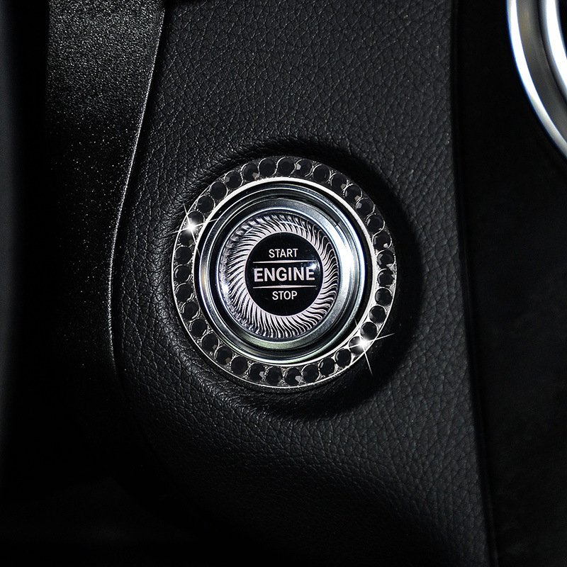 Zinc Alloy Ignition Button Cover with Sparkle Effect - "START STOP" Design, Plated, Easy Installation, Fits Most Vehicles, Ignition System Upgrade | Sparkling Button Cover | Glossy Finis - Image 10