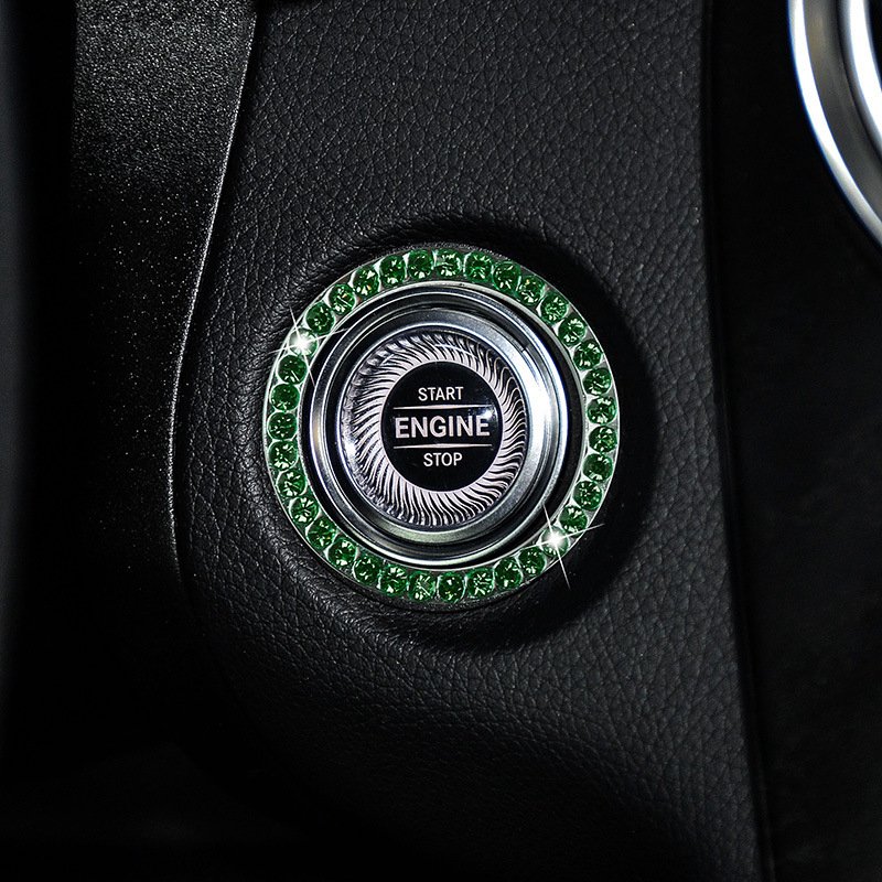 Zinc Alloy Ignition Button Cover with Sparkle Effect - "START STOP" Design, Plated, Easy Installation, Fits Most Vehicles, Ignition System Upgrade | Sparkling Button Cover | Glossy Finis - Image 26