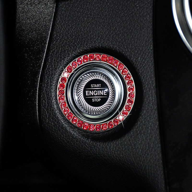 Zinc Alloy Ignition Button Cover with Sparkle Effect - "START STOP" Design, Plated, Easy Installation, Fits Most Vehicles, Ignition System Upgrade | Sparkling Button Cover | Glossy Finis - Image 25