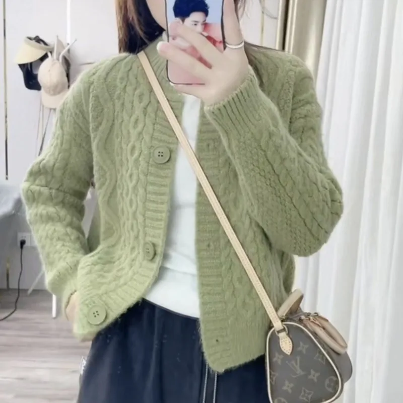 Sweater jacket early spring and autumn sweater new women's top youthful and beautiful western-style knitted cardigan - Image 3