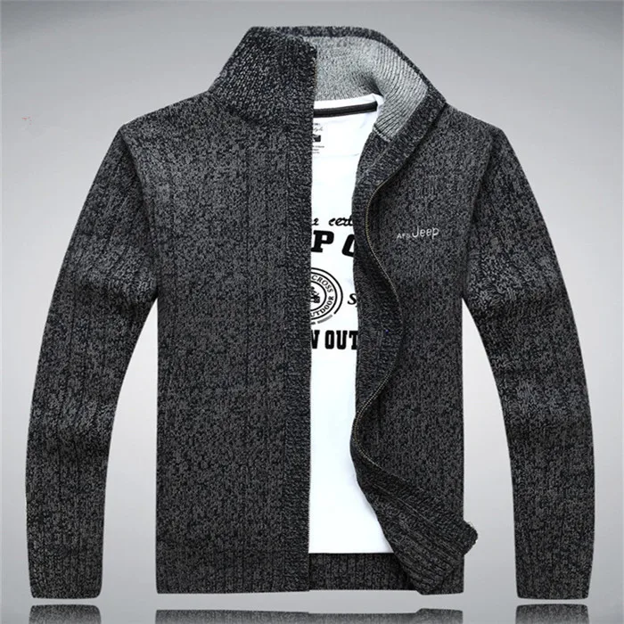 Sweater Male 2020 Wool Cotton Cardigan Autumn Men's Winter Sweater  Kint Wear Knitwear Coats Clothing - Image 7