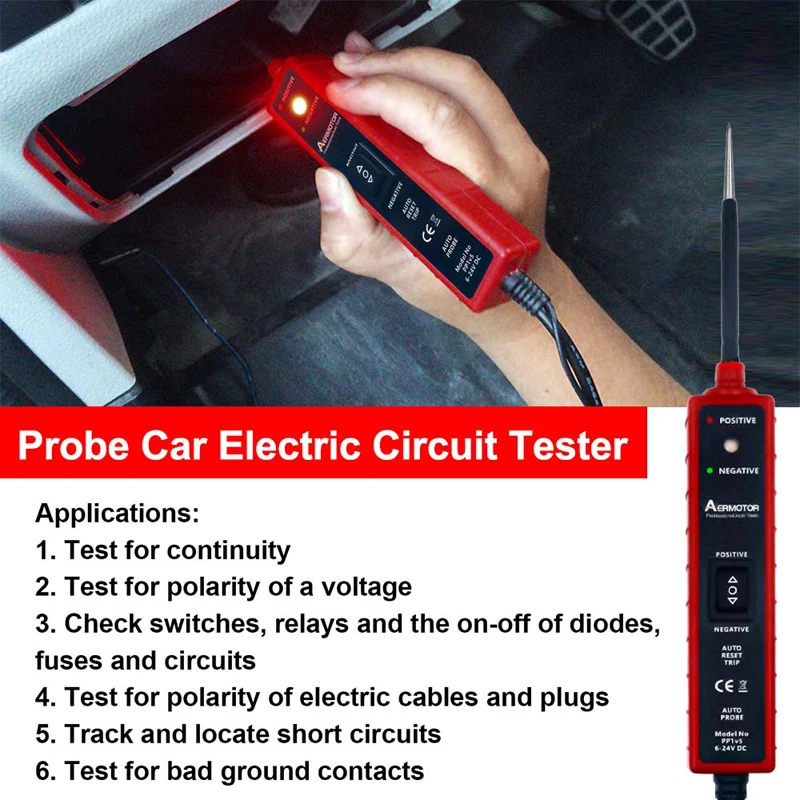 Automotive Electric Circuit Tester Car Electrical System Tester Automobile Circuit Tester With Power Switch Vehicle Diagnostic - Image 7