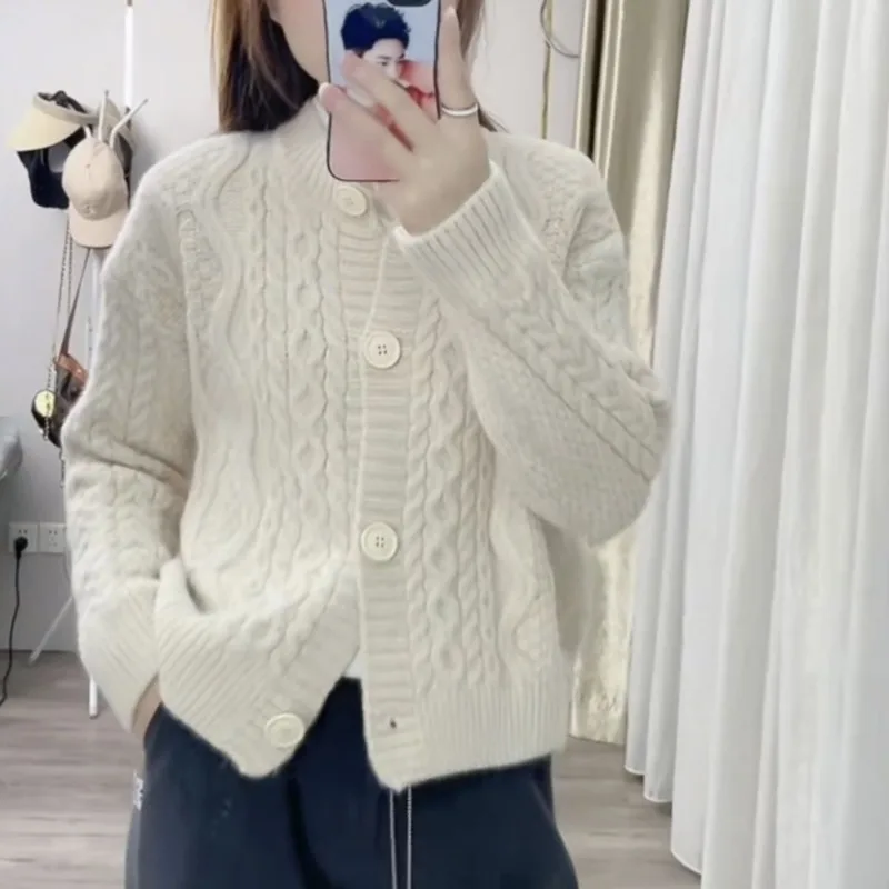 Sweater jacket early spring and autumn sweater new women's top youthful and beautiful western-style knitted cardigan - Image 2