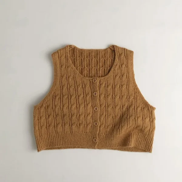 Sweater 2025 Autumn Winter New Children's Clothing Korean Style Boys and Girls Fashion Mohair Twist Knitted Waistcoat Casual - Image 6