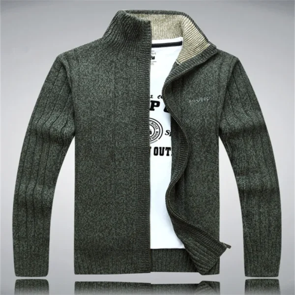 Sweater Male 2020 Wool Cotton Cardigan Autumn Men's Winter Sweater  Kint Wear Knitwear Coats Clothing - Image 6