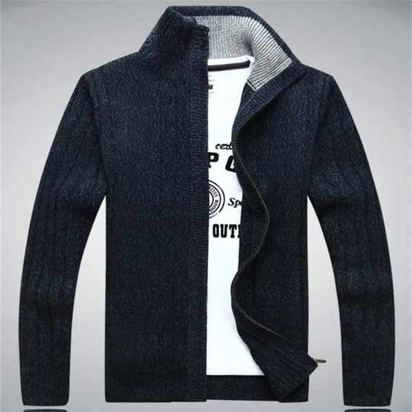 Sweater Male 2020 Wool Cotton Cardigan Autumn Men's Winter Sweater  Kint Wear Knitwear Coats Clothing - Image 8