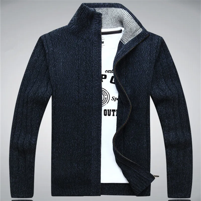 Sweater Male 2020 Wool Cotton Cardigan Autumn Men's Winter Sweater  Kint Wear Knitwear Coats Clothing - Image 8