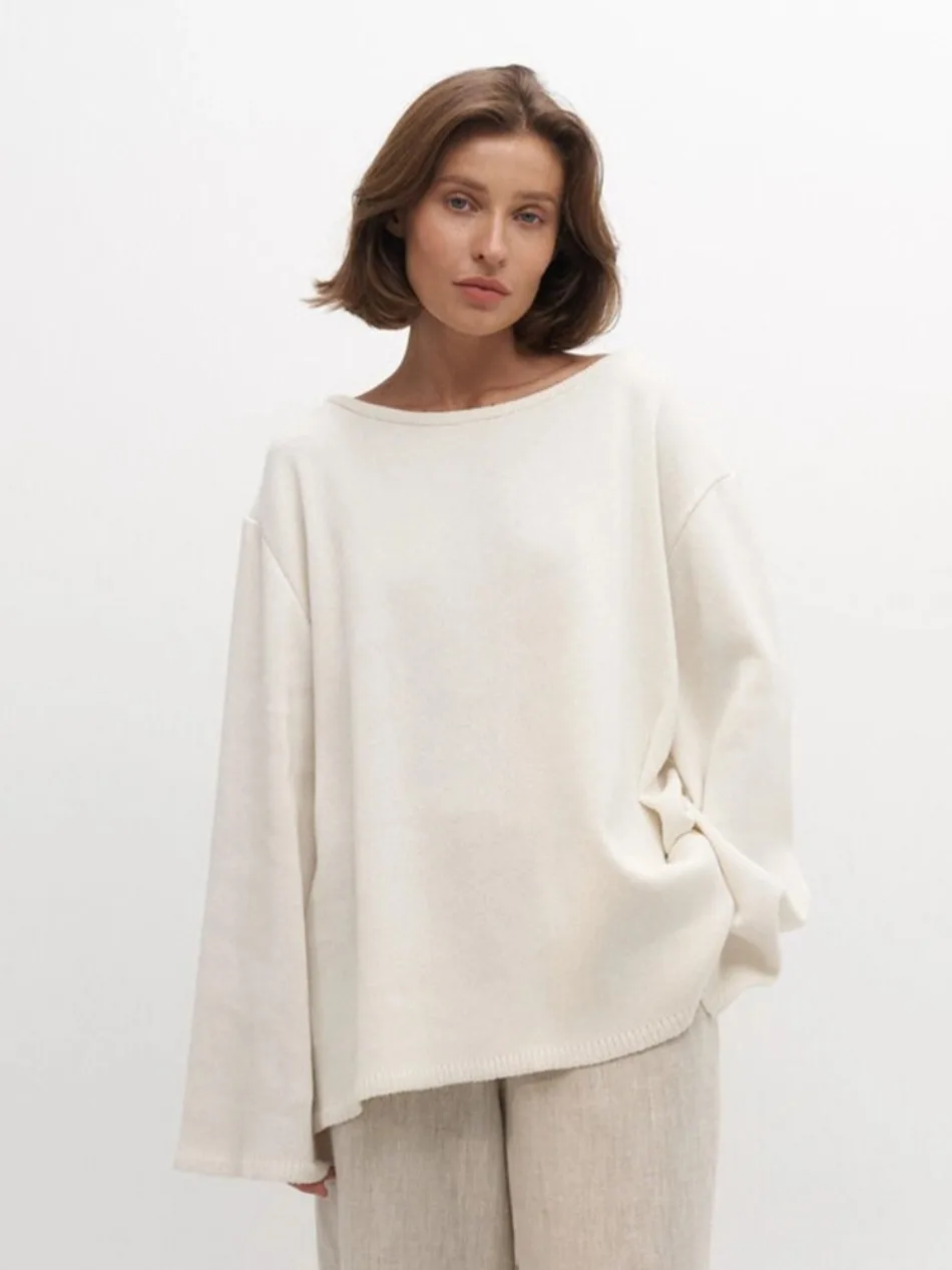 Sweater for Woman Autumn Winter New Lazy Style O Neck Knitted Sweater Fashionable Casual Loose Backless Sweaters Pullovers - Image 15
