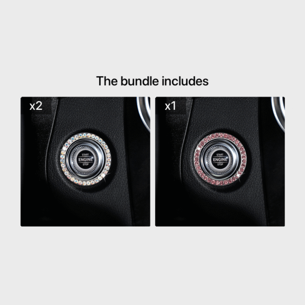 Zinc Alloy Ignition Button Cover with Sparkle Effect - "START STOP" Design, Plated, Easy Installation, Fits Most Vehicles, Ignition System Upgrade | Sparkling Button Cover | Glossy Finis - Image 24