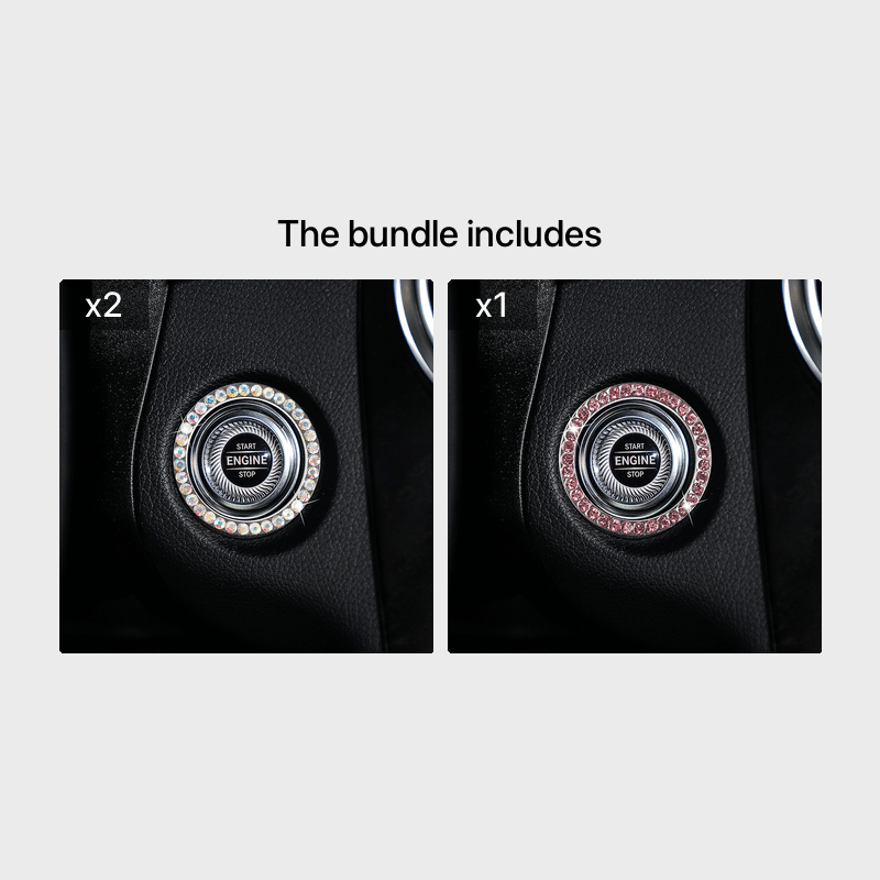 Zinc Alloy Ignition Button Cover with Sparkle Effect - "START STOP" Design, Plated, Easy Installation, Fits Most Vehicles, Ignition System Upgrade | Sparkling Button Cover | Glossy Finis - Image 24