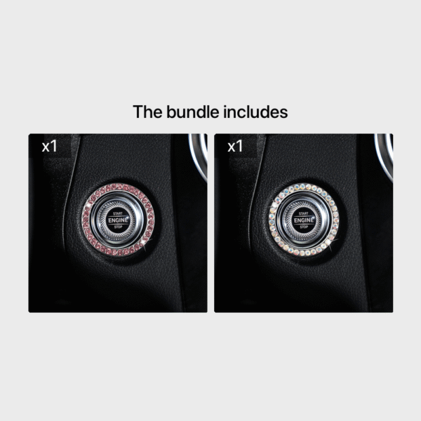 Zinc Alloy Ignition Button Cover with Sparkle Effect - "START STOP" Design, Plated, Easy Installation, Fits Most Vehicles, Ignition System Upgrade | Sparkling Button Cover | Glossy Finis - Image 23