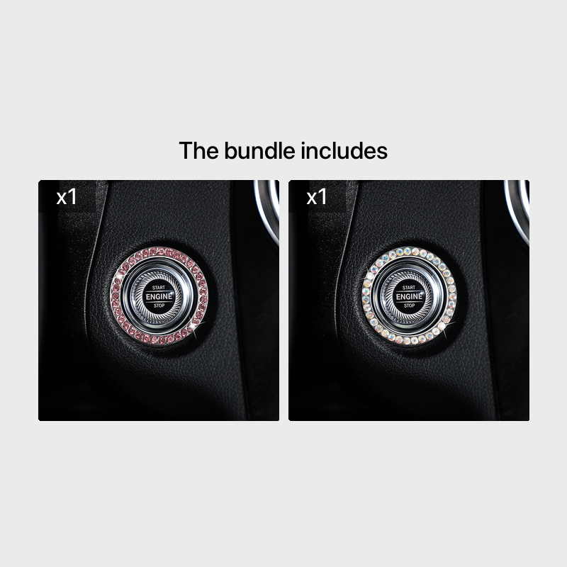 Zinc Alloy Ignition Button Cover with Sparkle Effect - "START STOP" Design, Plated, Easy Installation, Fits Most Vehicles, Ignition System Upgrade | Sparkling Button Cover | Glossy Finis - Image 23