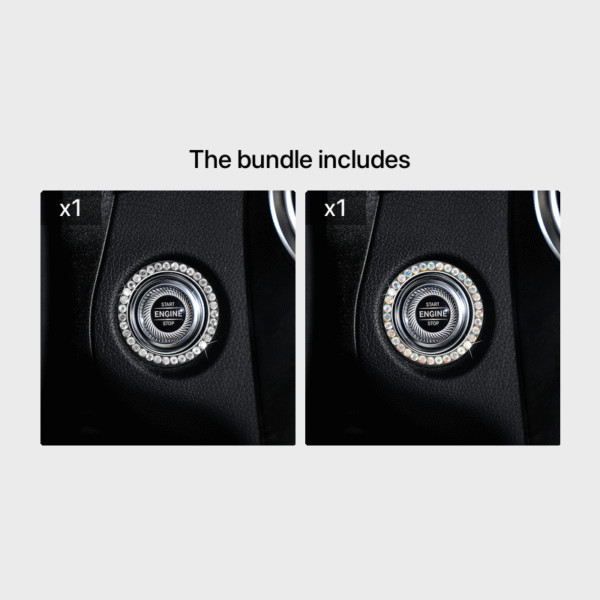 Zinc Alloy Ignition Button Cover with Sparkle Effect - "START STOP" Design, Plated, Easy Installation, Fits Most Vehicles, Ignition System Upgrade | Sparkling Button Cover | Glossy Finis - Image 21