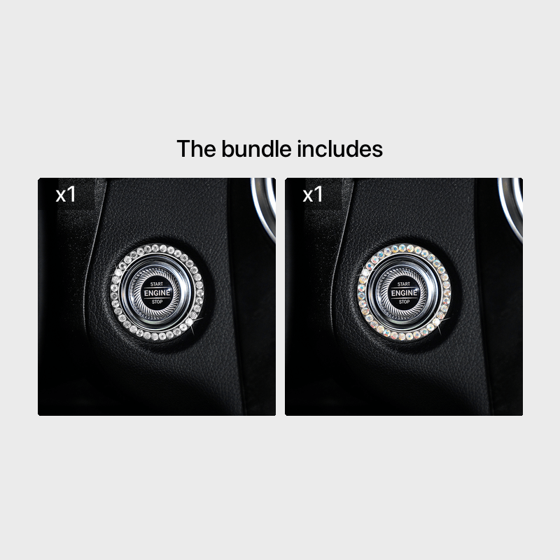 Zinc Alloy Ignition Button Cover with Sparkle Effect - "START STOP" Design, Plated, Easy Installation, Fits Most Vehicles, Ignition System Upgrade | Sparkling Button Cover | Glossy Finis - Image 21