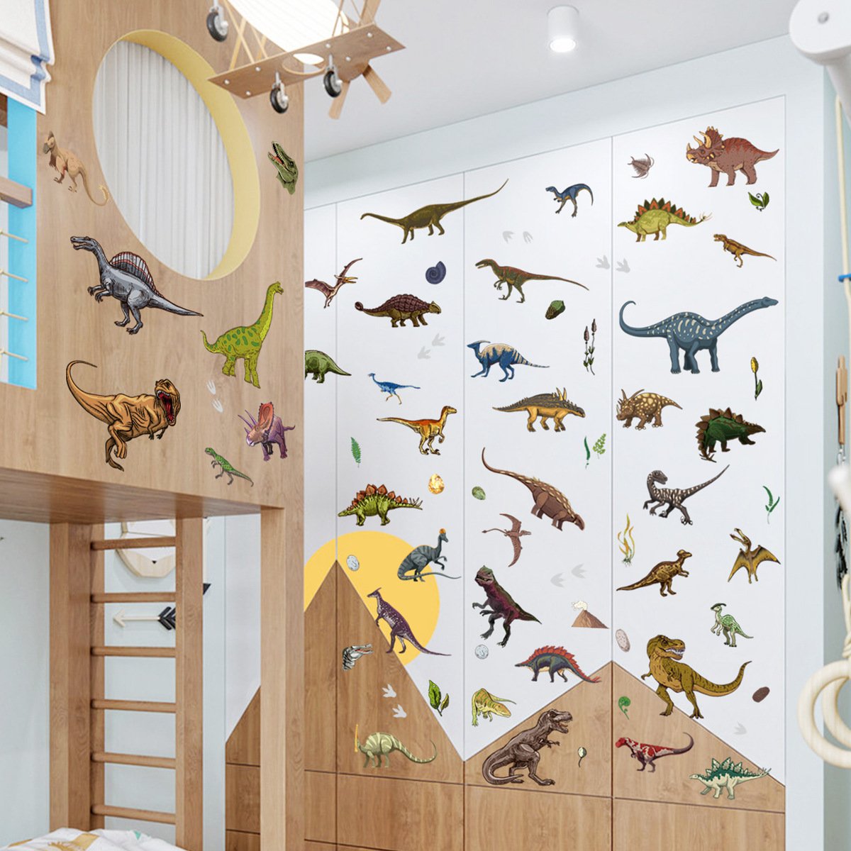 1 Set, Glow In The Dark, Dinosaur Wall Stickers, Removable Waterproof Stickers, Wall Decor For Living Room Bedroom, Home Decor - Image 6