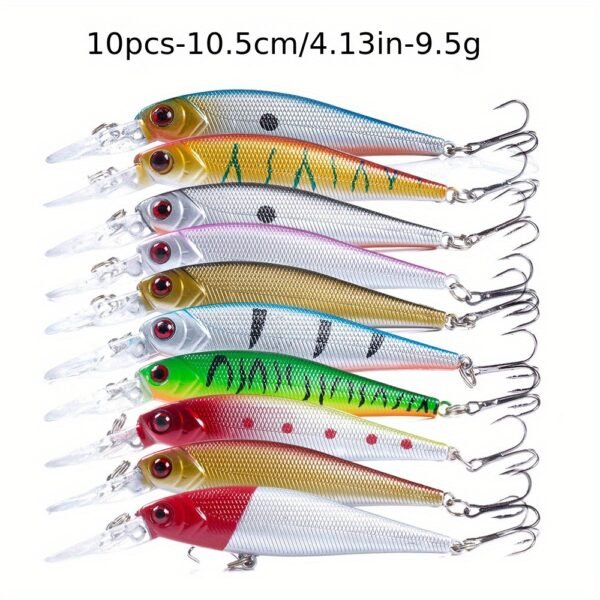 [56pcs Fishing Lures Kit] 56pcs Fishing Lures Kit | Crankbait Tackle Minnow Popper Pencil Swimbaits Hook Hard Baits Set for Pike Carp Bass Freshwater Saltwater | Christmas Gift for Man - Image 18