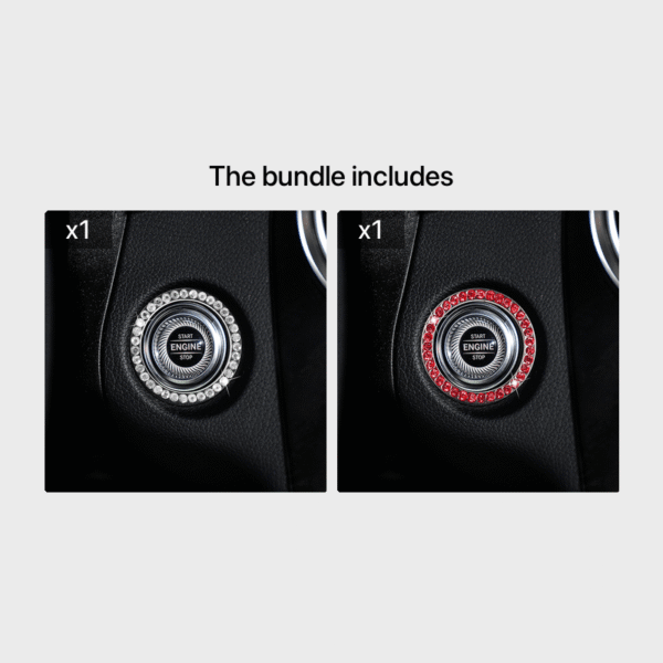 Zinc Alloy Ignition Button Cover with Sparkle Effect - "START STOP" Design, Plated, Easy Installation, Fits Most Vehicles, Ignition System Upgrade | Sparkling Button Cover | Glossy Finis - Image 28