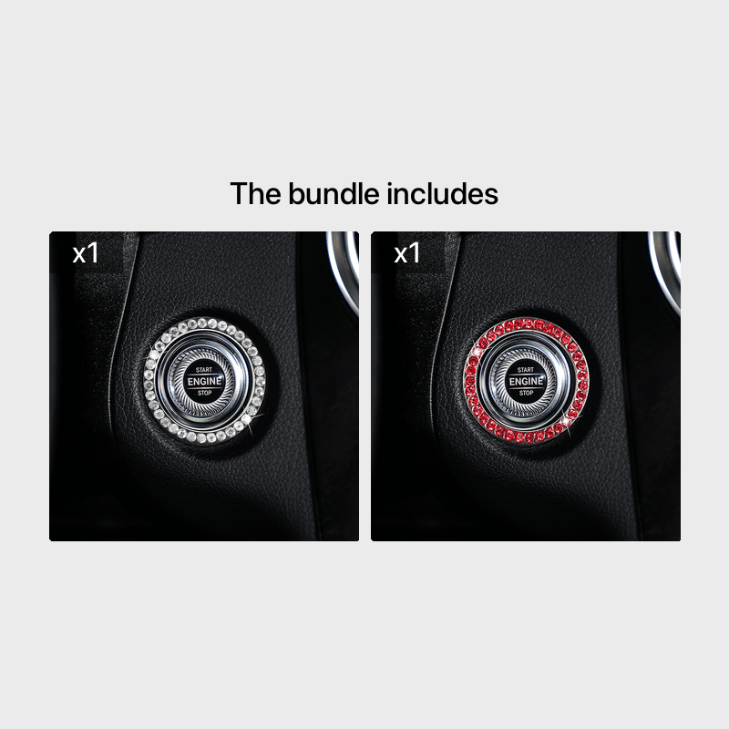 Zinc Alloy Ignition Button Cover with Sparkle Effect - "START STOP" Design, Plated, Easy Installation, Fits Most Vehicles, Ignition System Upgrade | Sparkling Button Cover | Glossy Finis - Image 28