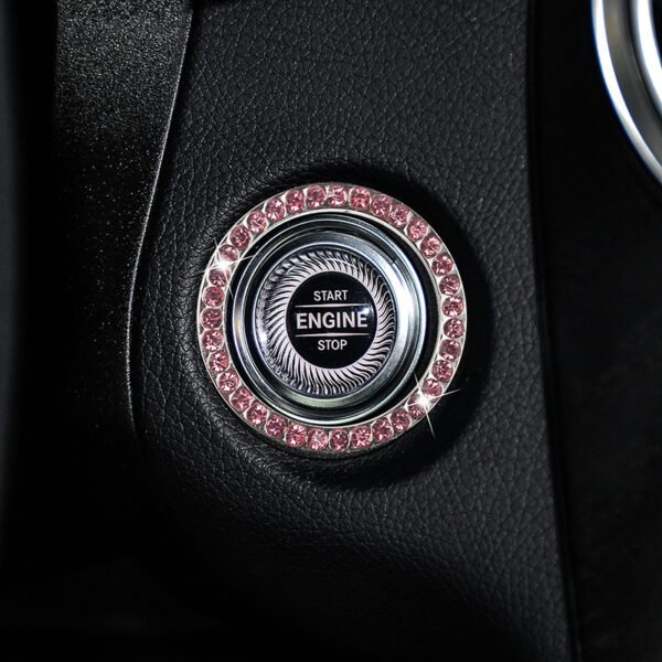 Zinc Alloy Ignition Button Cover with Sparkle Effect - "START STOP" Design, Plated, Easy Installation, Fits Most Vehicles, Ignition System Upgrade | Sparkling Button Cover | Glossy Finis - Image 7