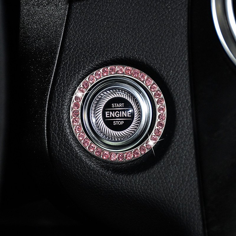 Zinc Alloy Ignition Button Cover with Sparkle Effect - "START STOP" Design, Plated, Easy Installation, Fits Most Vehicles, Ignition System Upgrade | Sparkling Button Cover | Glossy Finis - Image 7