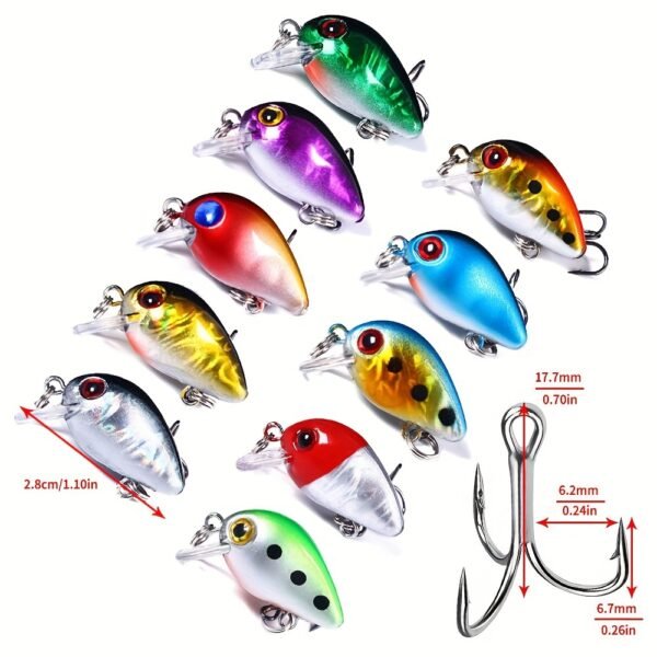 [56pcs Fishing Lures Kit] 56pcs Fishing Lures Kit | Crankbait Tackle Minnow Popper Pencil Swimbaits Hook Hard Baits Set for Pike Carp Bass Freshwater Saltwater | Christmas Gift for Man - Image 5